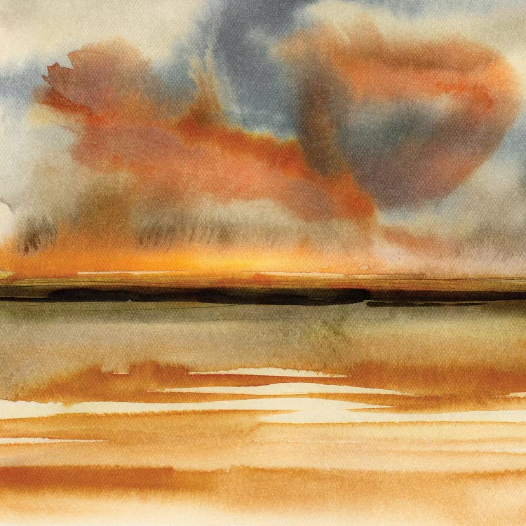 Abstract Watercolor Landscapes VII