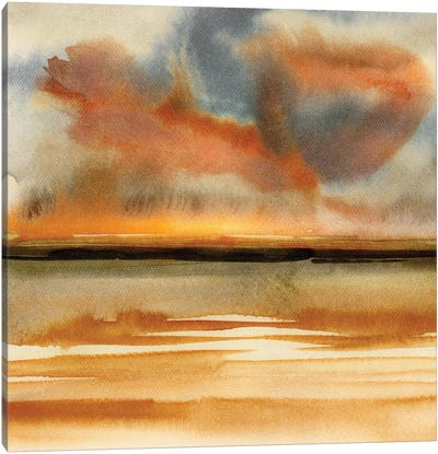 Abstract Watercolor Landscapes VII Canvas Art Print - Marco Gonzalez