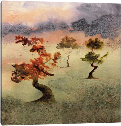 Abstract Watercolor Landscapes V Canvas Art Print - Marco Gonzalez