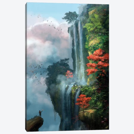 In The Clouds Canvas Print #GOA16} by Steve Goad Canvas Artwork