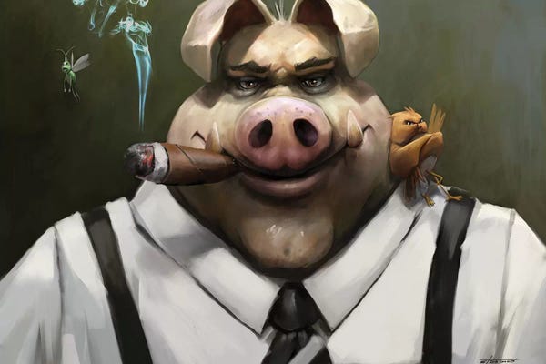 Pigs: The Poker Face by Steve Goad