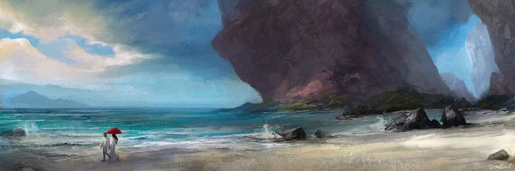 Walk On The Beach by Steve Goad wall art