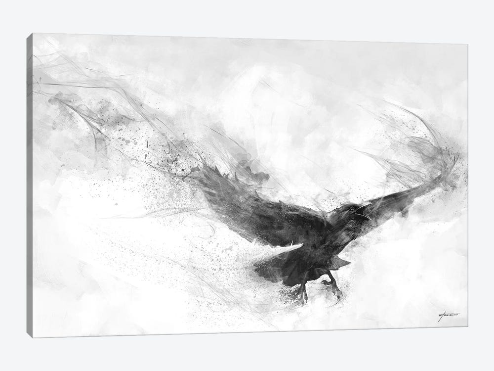 Raven's Flight by Steve Goad 1-piece Canvas Wall Art