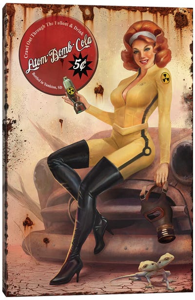 Crawl Out Through The Fallout Canvas Art Print - Soft Drink Art