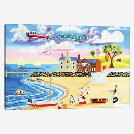 Animals At The Seaside Canvas Print #GOB13} by Gordon Bruce Canvas Wall Art