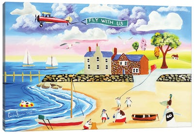 Animals At The Seaside Canvas Art Print - Gordon Bruce