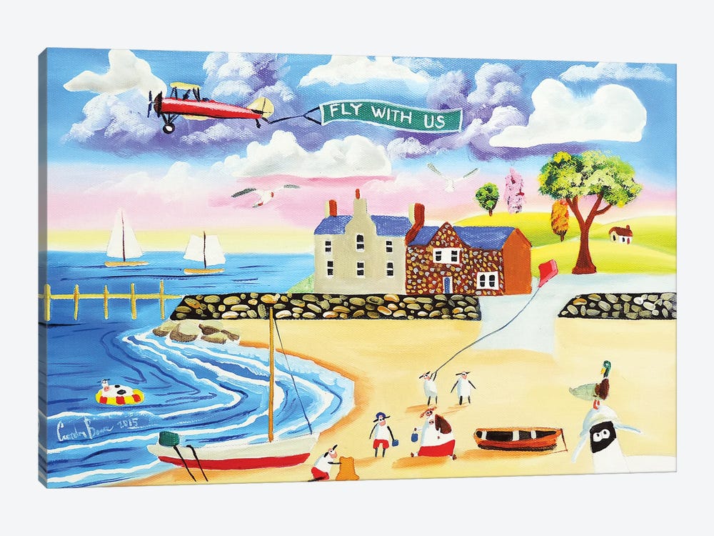 Animals At The Seaside by Gordon Bruce 1-piece Canvas Art Print