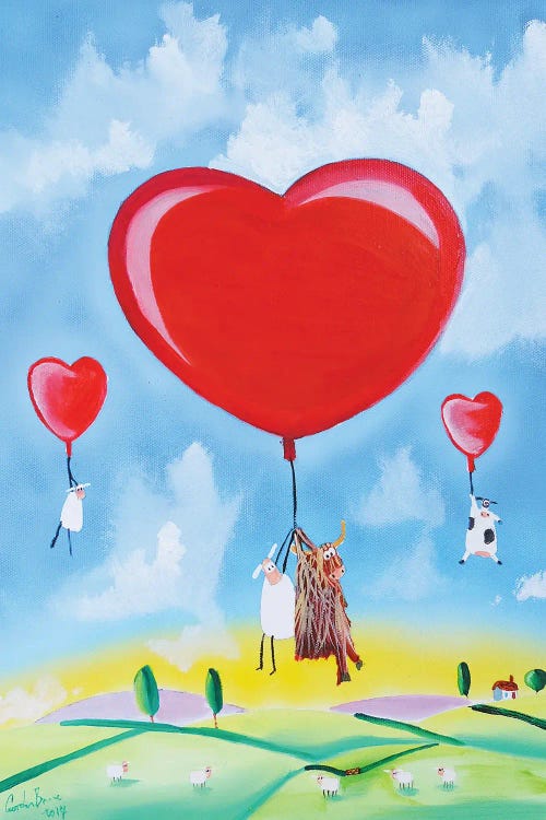 Balloon Hearts by Gordon Bruce wall art
