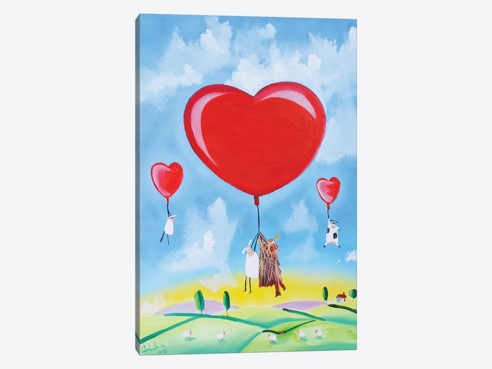 Balloon Hearts by Gordon Bruce 1-piece Canvas Art