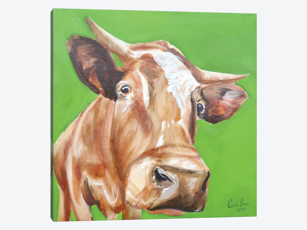 Close Up Cow by Gordon Bruce 1-piece Canvas Art Print