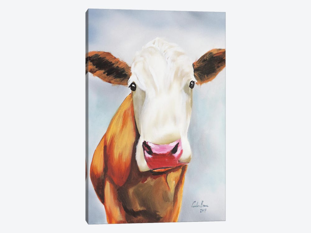 Cow Portrait by Gordon Bruce 1-piece Canvas Art Print