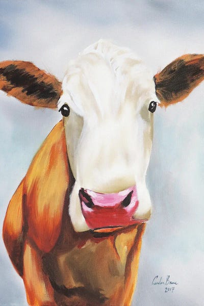 Modern Farmhouse Décor: Cow Portrait by Gordon Bruce
