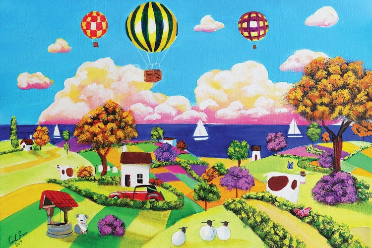 Happy Seaside by Gordon Bruce wall art