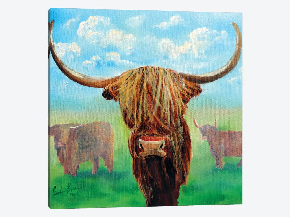 Highland Cows by Gordon Bruce 1-piece Canvas Art