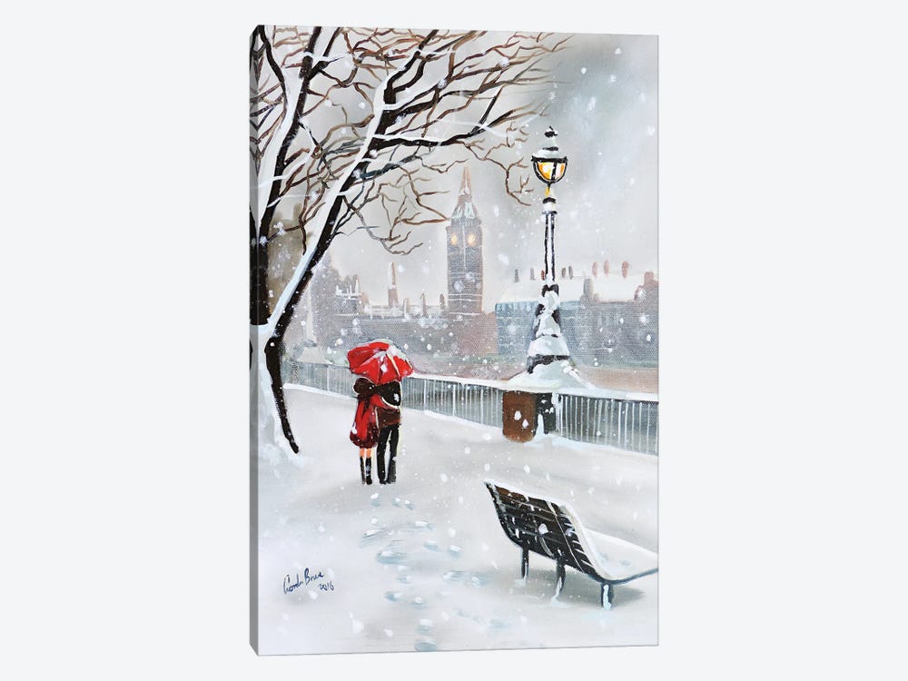 London In Winter by Gordon Bruce 1-piece Canvas Art