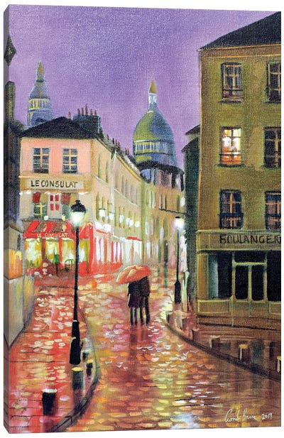 Montmartre Canvas Art Print - Paris Art