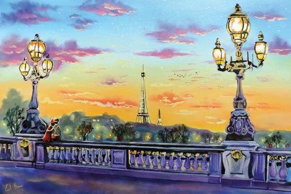 Eiffel Tower: Paris Lights by Gordon Bruce