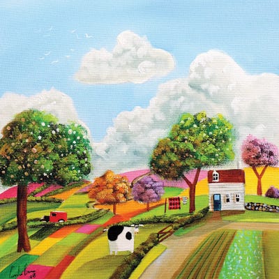 Patchwork Fields by Gordon Bruce canvas print