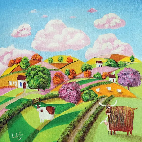 Hillsides: Rolling Hills & Patchwork Fields by Gordon Bruce