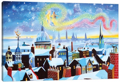 Scrooge A Christmas Carol Canvas Art Print - Holiday Movie Art
