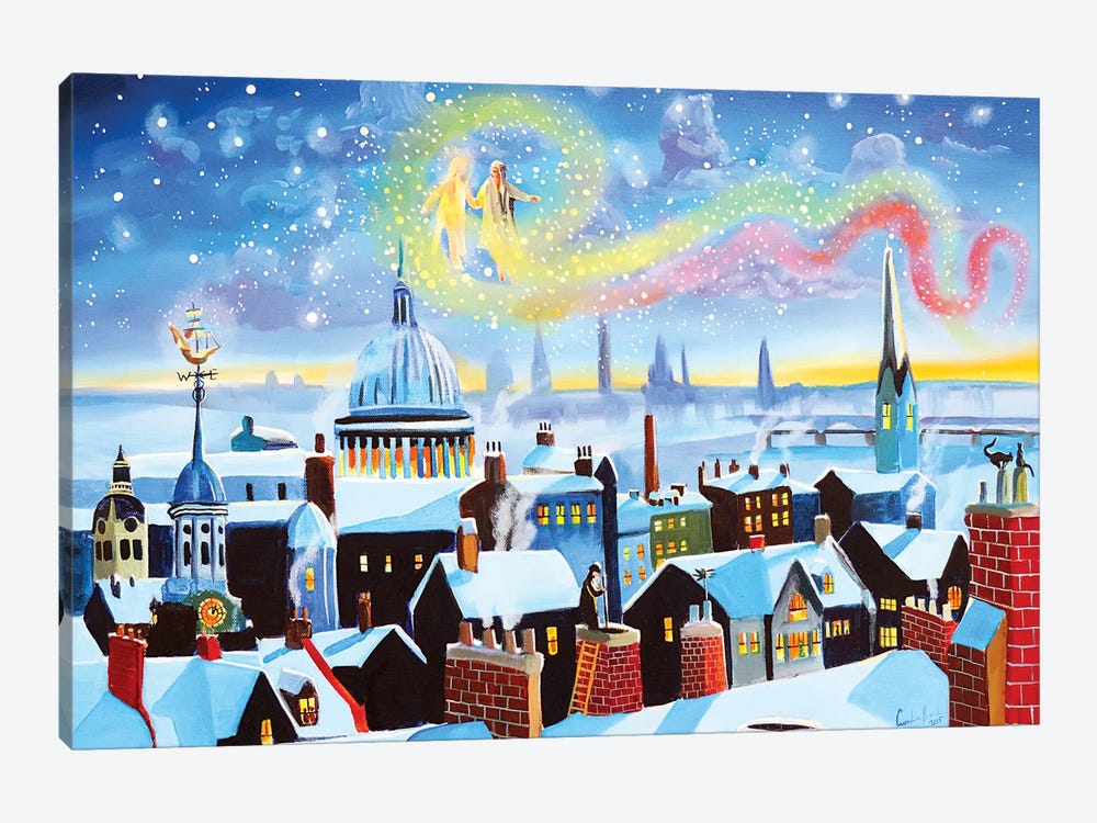Scrooge A Christmas Carol by Gordon Bruce 1-piece Canvas Wall Art