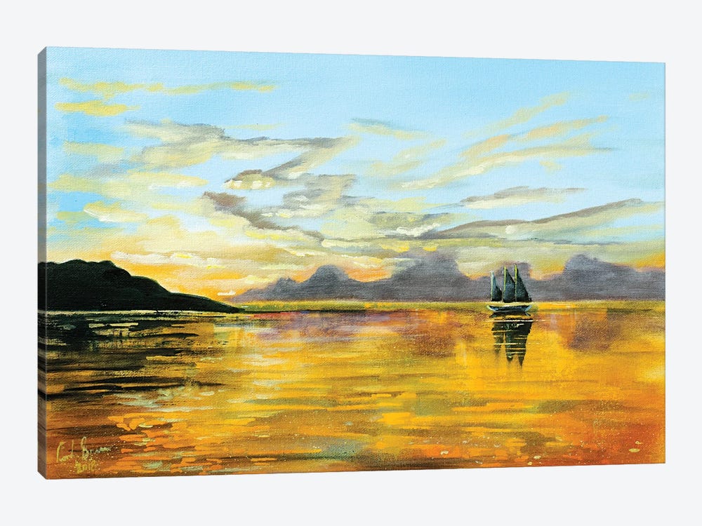 Sunset At Sea by Gordon Bruce 1-piece Art Print