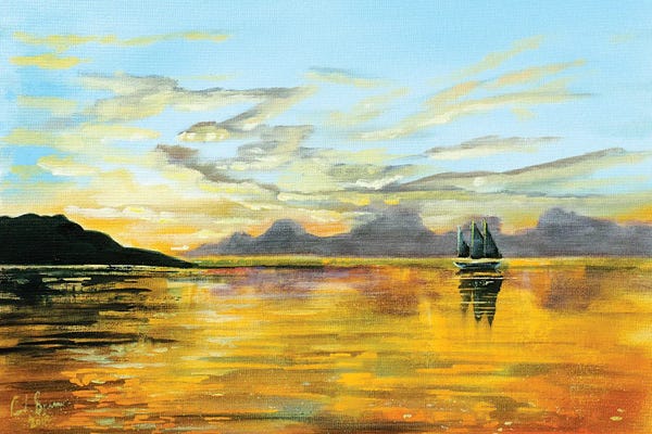Sunset At Sea