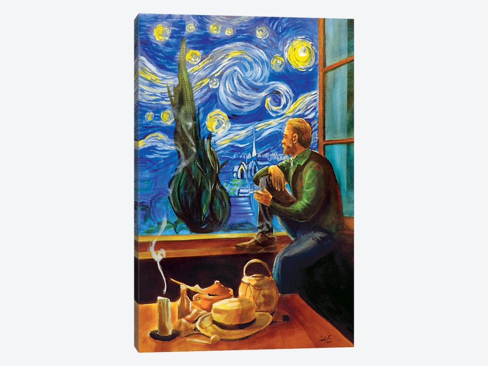 Van Gogh At His Window by Gordon Bruce 1-piece Canvas Print