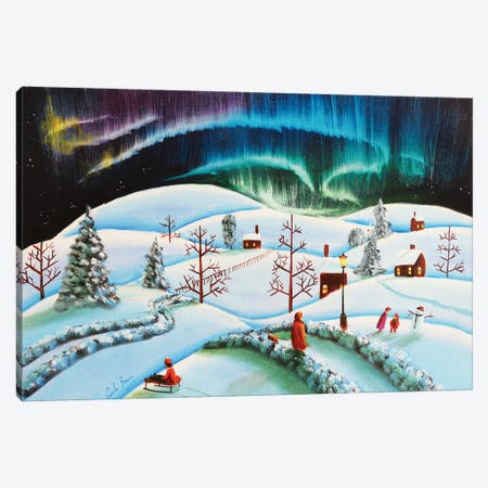 The Northern Lights Canvas Print #GOB6} by Gordon Bruce Canvas Artwork