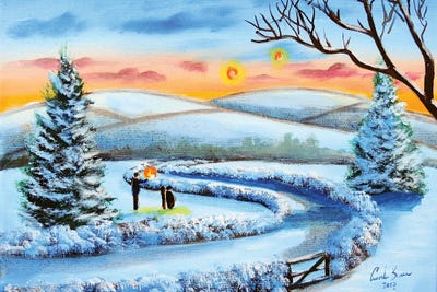 Winter Lanterns by Gordon Bruce canvas print