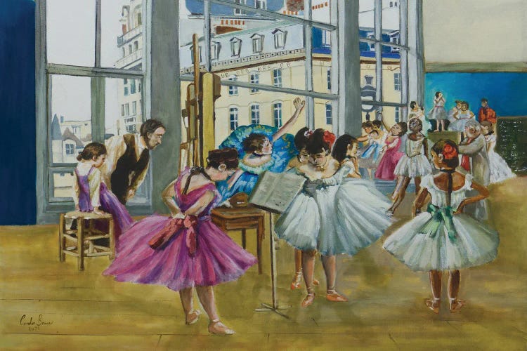 Degas And The Ballerinas by Gordon Bruce wall art