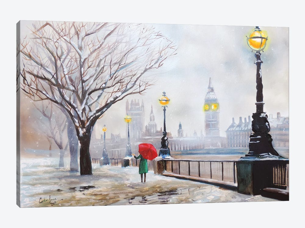 A London Winter by Gordon Bruce 1-piece Canvas Art