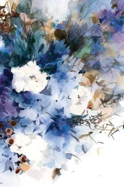 Watercolor Flowers: Riflessivo by Gosia Gregorczyk