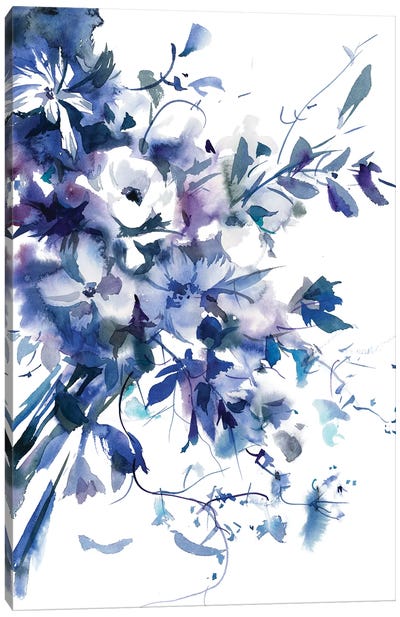 Slate Purple Canvas Art Print - Gosia Gregorczyk