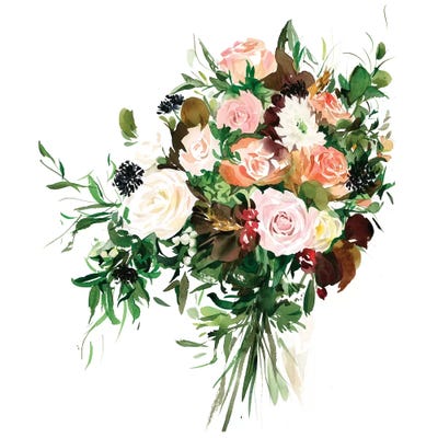 Tea Rose by Gosia Gregorczyk framed canvas print