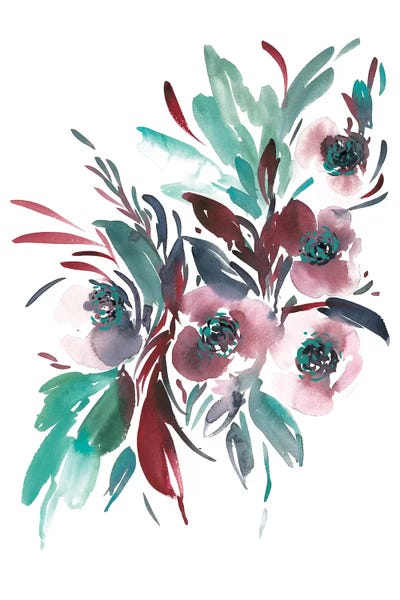 Teal by Gosia Gregorczyk framed wall art