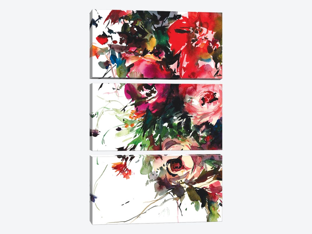 Blooming bounty by Gosia Gregorczyk 3-piece Canvas Print