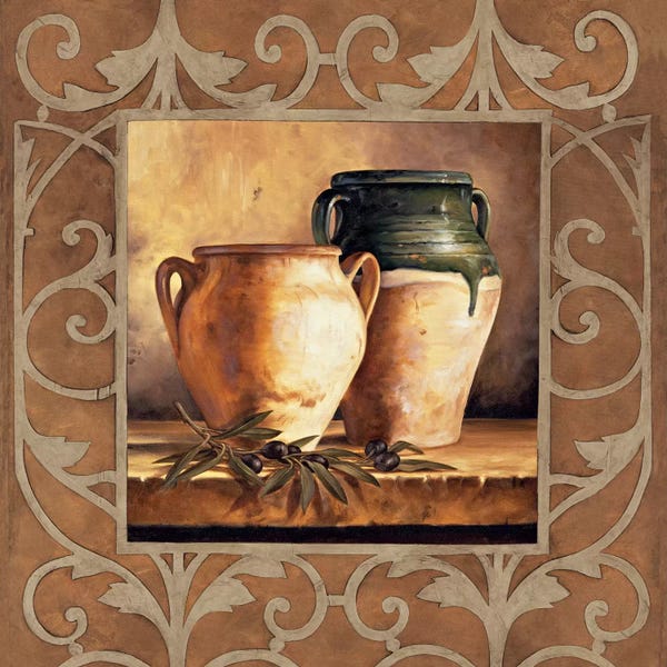 Santa Fe: Vases With Olives by Andres Gonzales