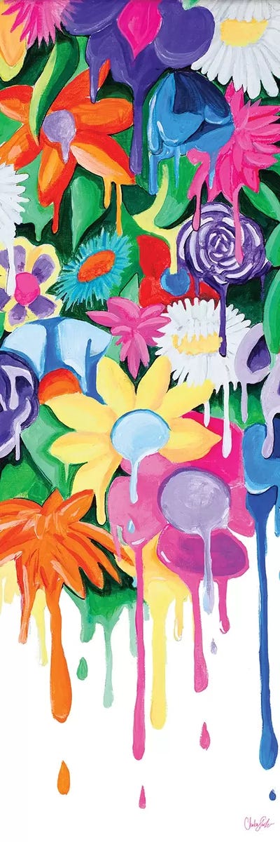 Garden Drips by Chelsea Goodrich canvas print