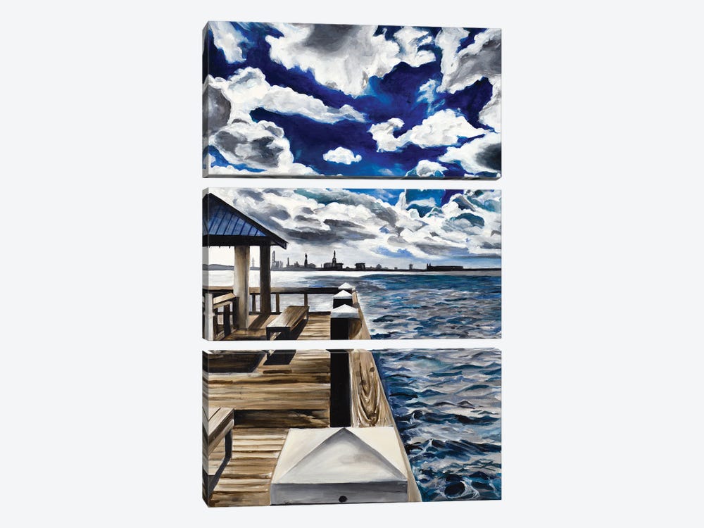 Lake Dock by Chelsea Goodrich 3-piece Canvas Wall Art