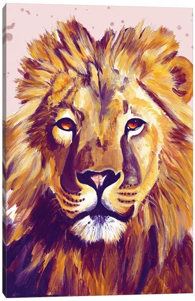 Lion Face Canvas Art Print