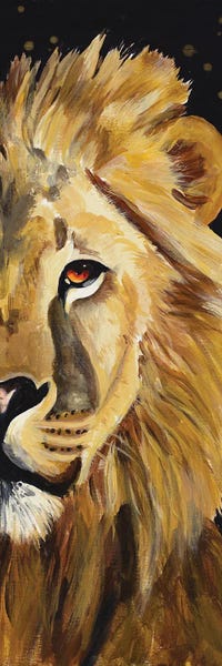 Chelsea Goodrich: Lion Half Face by Chelsea Goodrich
