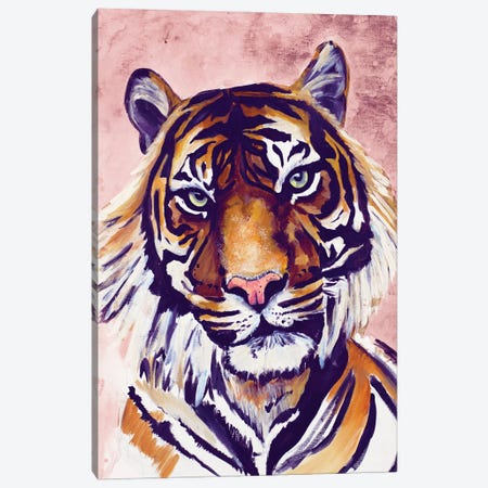 Tiger Face Canvas Print #GOO19} by Chelsea Goodrich Canvas Print