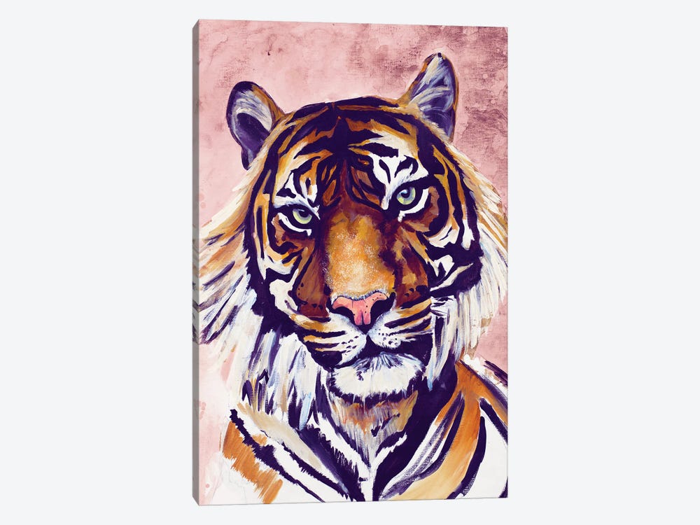Tiger Face by Chelsea Goodrich 1-piece Canvas Art