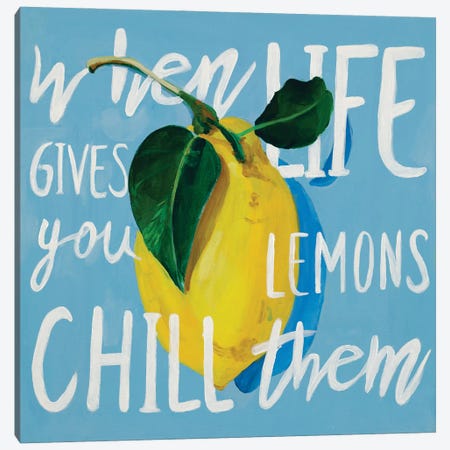When Life Gives You Lemons Canvas Print #GOO20} by Chelsea Goodrich Canvas Wall Art