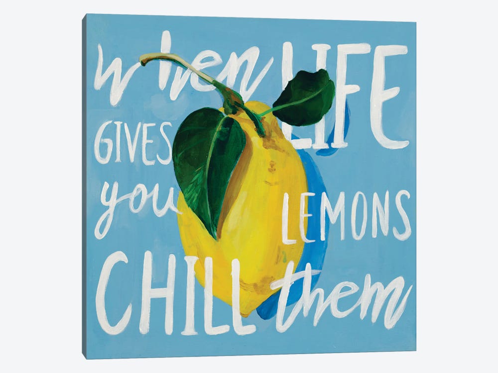 When Life Gives You Lemons by Chelsea Goodrich 1-piece Canvas Wall Art