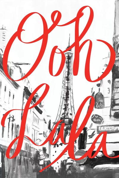 Paris Typography: Ooh La La by Chelsea Goodrich