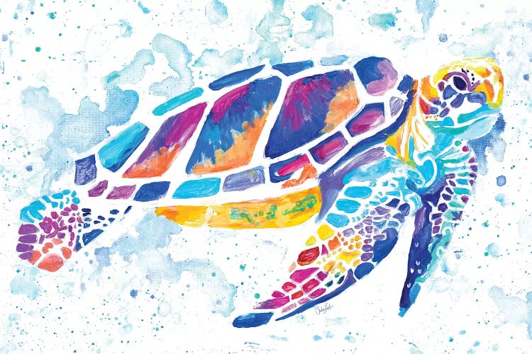 Vibrant Sea Turtle