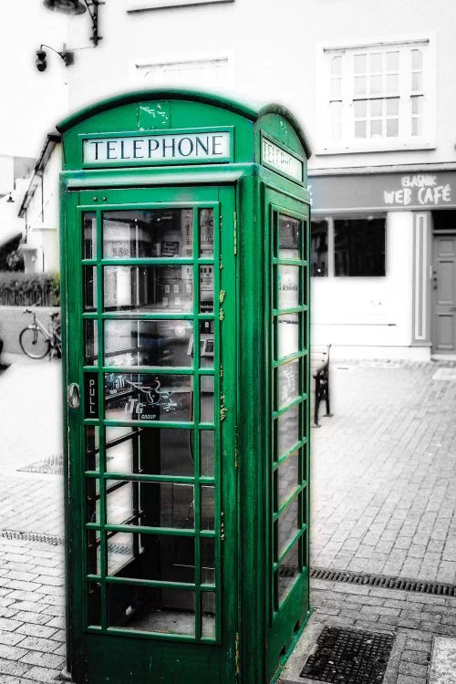 Irish Phone Booth, Kinsale, County Cork, Republic of Ireland by George Oze wall art