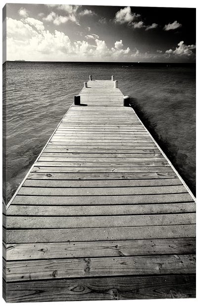 Jetty Perspective, Georgetown, Grand Cayman Island, British West Indies Canvas Art Print - George Oze